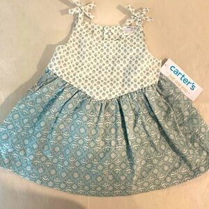 Carters girls 3 months cute little dress with bottoms. NWT
